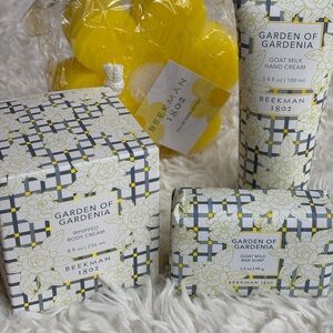 Beekman 1802 Garden of Gardenia Hand Soap Set - Yellow and White